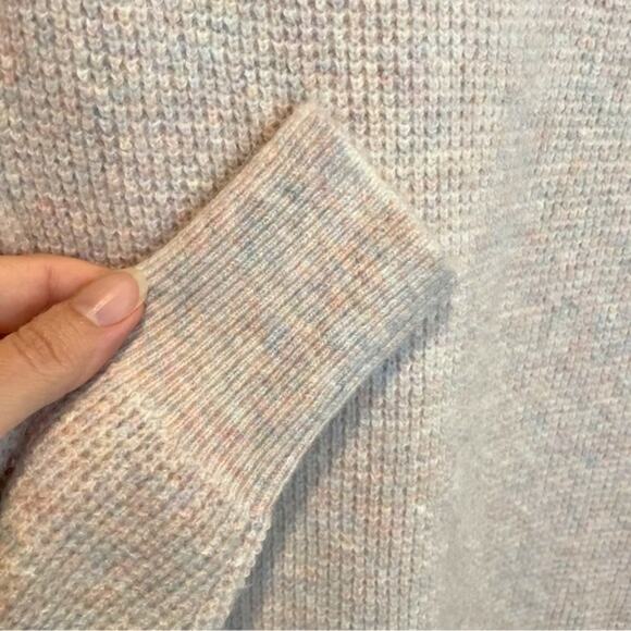 J. Crew Waffle Knit Confetti Colored Wool Blend Sweater - size XS - Picture 6 of 9